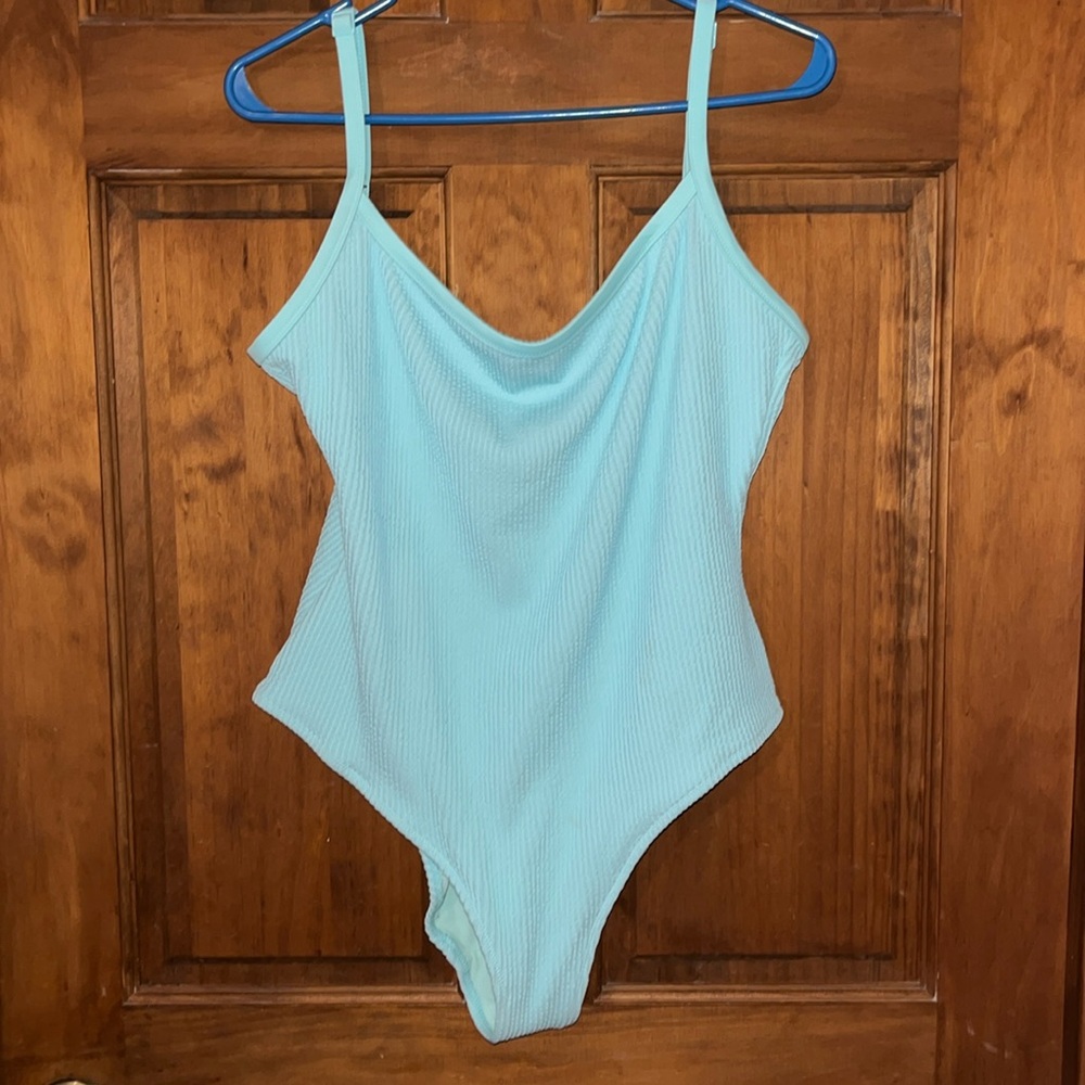 Aerie Light Blue One Piece Swimsuit